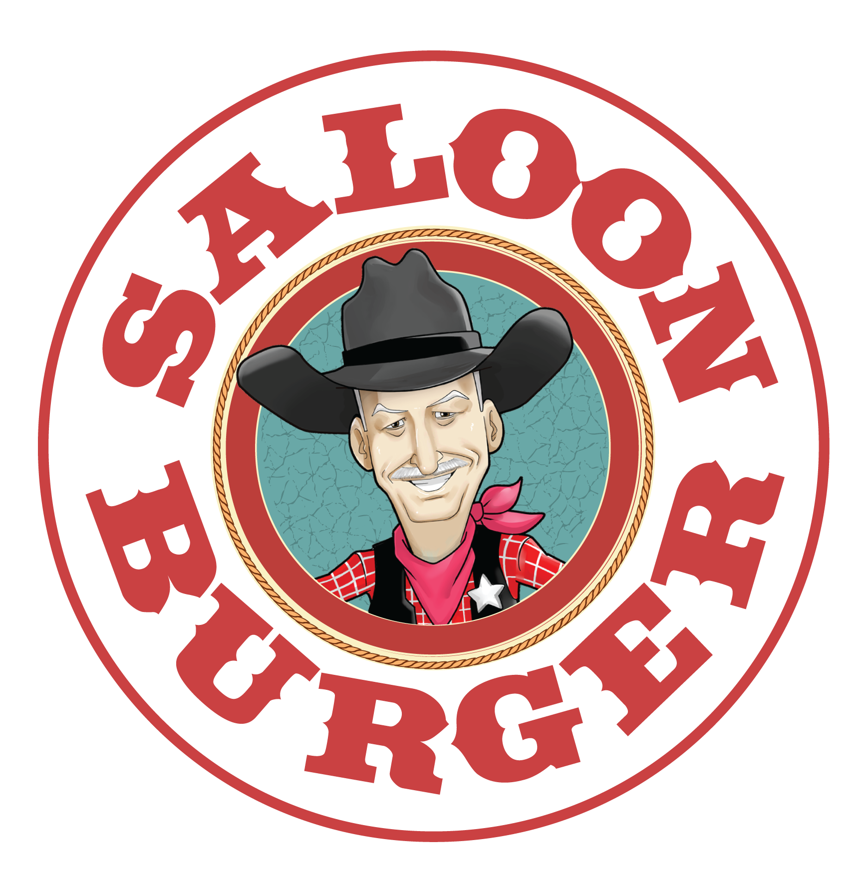 Saloon Burger adlı marka logosu